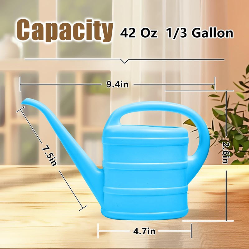 ZXJ Small Plant Watering Can - 1/3 Gallon - Blue