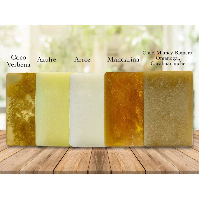Flowers Jabón Orgánico Mandarina Con Fibra Natural