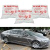 LuliKa 3 Packs Disposable Car Cover Clear Plastic Car Cover