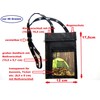 everest1953 Shoulder Bag Chest Safe Breast Pocket Zip Black Outdoor