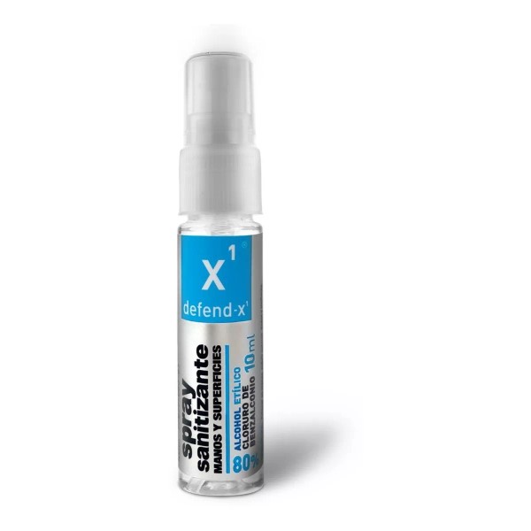 Defend-X1 Spray Sanitizante Manos Y Superficies 10ml - Defend-x1