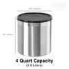 Oggi Stainless Steel Jumbo Grease Container with Removable Strainer and