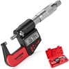 Micrómetro exterior digital profesional con punta de carburo 0-1"/0-25mm Rango