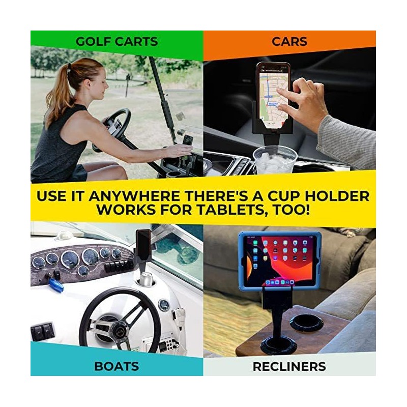 TooToo 2in1 Universal Car Cup Holder Bottle Coffee Stand Cradle