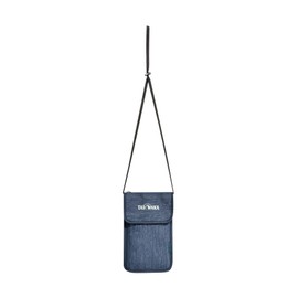 Tatonka Neck Wallet Neck Wallet with Two Zip Compartments and a Large Slip Compartment Suitable for EU Passports 14 x 22 x 1 cm Navy