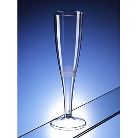 Regalzone 30 x Clear Plastic Champagne Flute Glasses 160ml UK CA Marked at 125ml. Perfect for Weddings, Parties and Outdoor and Indoor Events