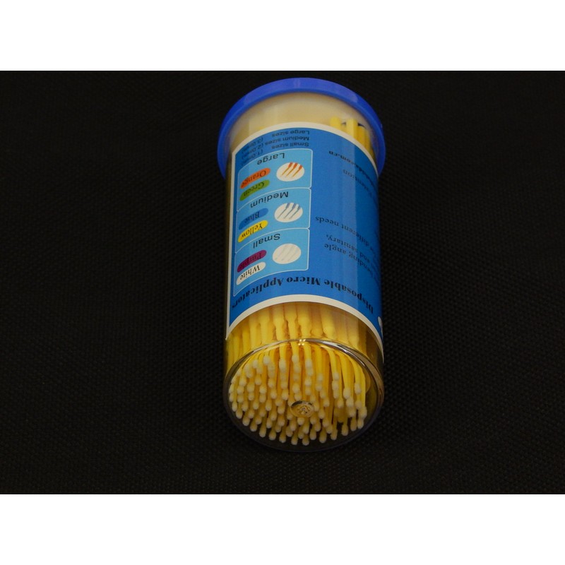 Microbrush Micro Applicator Brushes Regular Size 2.0mm Disposable Swab Plastic