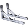 Amarine Made 8 Pack Stainless Foldable Shelf Bracket with Short