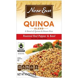 Near East Roasted Pepper and Basil Quinoa Blend, 4.9 ounces, (Pack of 3)