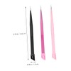 Mikinona 3pcs Dual Ended Nail Tweezers Versatile Press Head Tweezers