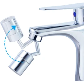 Hibbent 720-degree Universal Faucet Filter Aerator Solid Brass,Faucet Mounted Aerator Sink Attachment, Eye Flush Unit Bathroom Faucet- 720° Big Angle Swivel Faucet Aerator Kitchen Sink Aerator