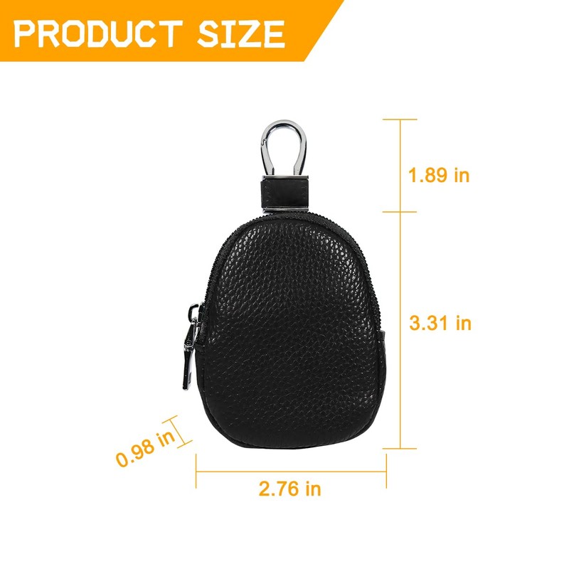 Mandark Car Key Fob Case, Leather Automotive Remote Key Chain