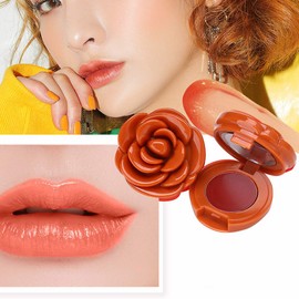 Beaupretty Cream Case, Set of 6, Rose Shape, Lip Case, Travel, Mini Lipstick Case, Cream Container, Cosmetic Diy, Lipstick, Eye Shadow, Ointment, Portion Container, Refill Container, Portable, Aluminum Case Not Included, As shown