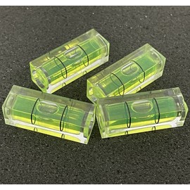 ZUJHPYMI 10Pcs Small Bubble Level 10x10x29mm Mini Square Bubble Spirit Levels Precision Measuring Layout Tools (10x10x29mm, Non-Magnetic)