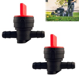 Petrol Tap, Small Fuel Cap Valve, Inline Fuel Tap, Universal Plastic Fuel Tap, Fuel Tap, Universal Inline Petrol Tap, 8 mm for Brush Cutters, Lawn Mowers, Lawn Tractors, 2 Pieces