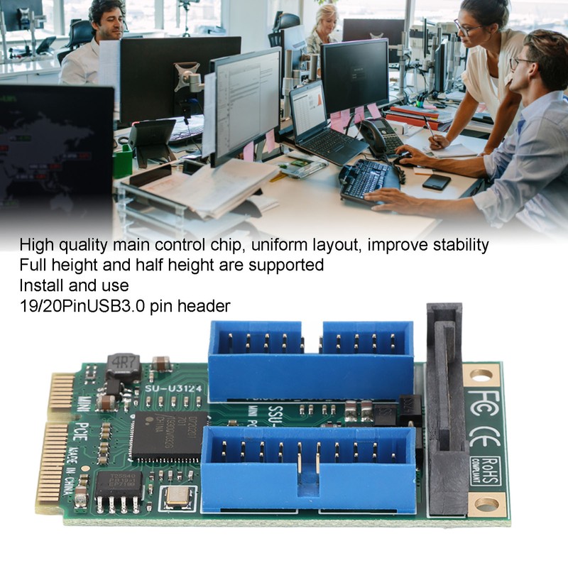 MINI PCI E to USB3.0 Expansion Card 5Gbps Transmission 19