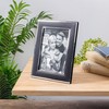 Frametigo Silver Plated Black Photo Frame – Fits Photo Size