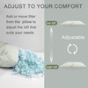 GIVANLEE 3 Pack Camping Pillow for Sleeping,Shredded Memory Foam Travel