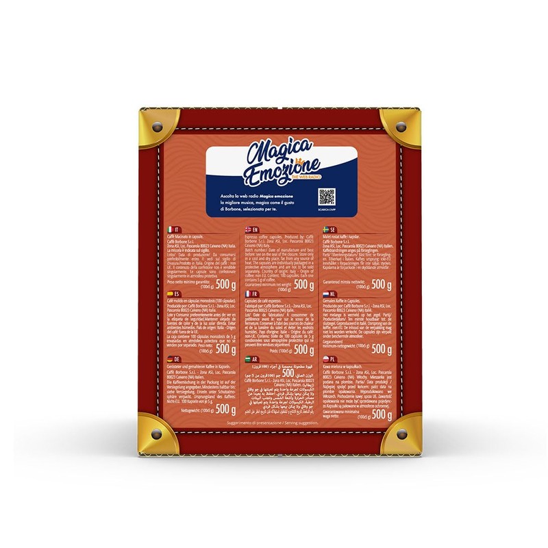 Caffè Borbone Decaffeinated Nespresso Compatible Espresso Coffee Pods, 100 Count