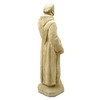 Vintage Saint Francis Statue: Solid Durable Stone with Distressed Texture.