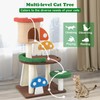 HOMGX Mushroom Cat Tree for Indoor Cats, Cute Cat Tower