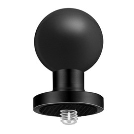 aiyraa 1 Inch TPU Ball Adapter, with Aluminium Alloy Base and 1/4-20 Threaded Bolts, Compatible with RAM Mounts B Size 1 Inch Ball Double Base Arm, for Action Camera and Camcorder