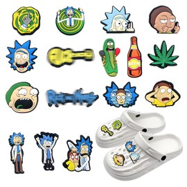 Luclay Shoe Charms Decorations for Kids, Anime Shoe Charm Accessory, DIY Decorative Gifts Shoe Charms for Boys Girls Kids Adults Summer Clog Sandal Bracelet Badges Wristband Decorations