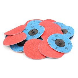 BHA Premium Ceramic Quick Change Sanding Discs Type R Male - Roll On 3", 80 Grit - 25 Pack