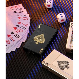 Genérico 2 Pack Encendedor de Antorcha de Butano Recargable,Encendedor de Antorcha de Chorro Ajustable,Encendedor de Bolsillo Clásico para Hombres y Mujeres,(sin Butano) (Negro+Dorado)