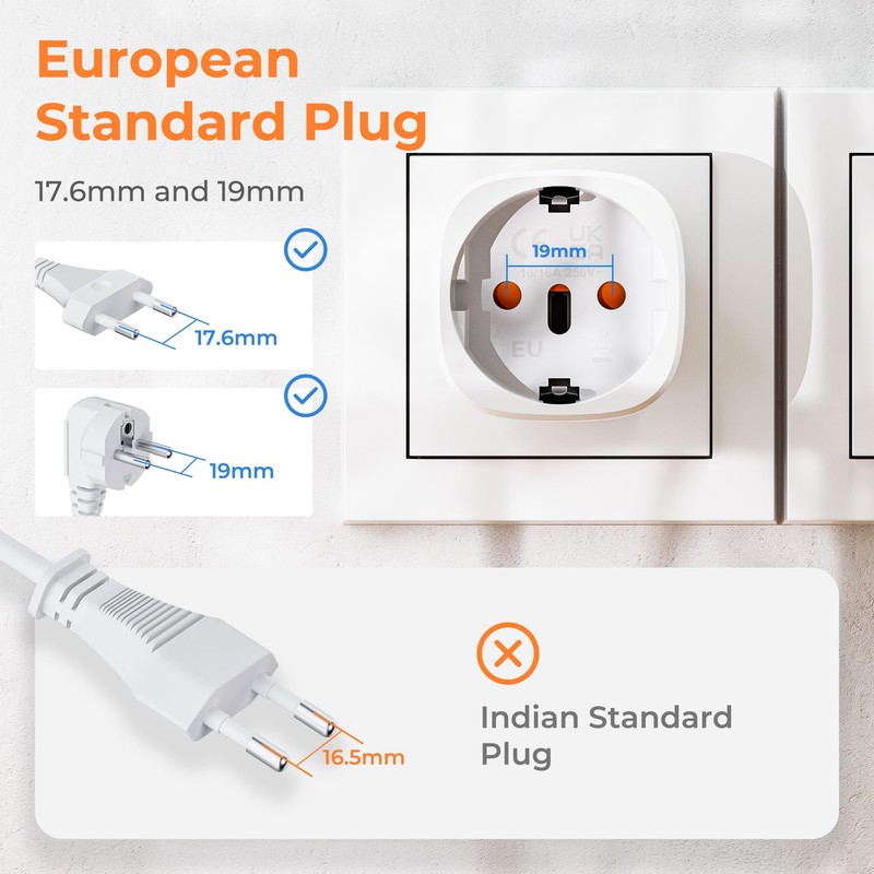 Bigfish UK Adapter 2 Pack Adapter England Germany Plug Socket