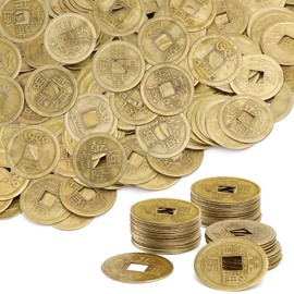 STPIYFZU Chinese Coins, 100 Pcs Chinese Feng Shui Coins I-Ching Lunar New Year Good Luck Fortune Coins Ancient Qing Dynasty Time Coin for Health Wealth Success, 5 Styles