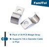 FamlTol One-Hole Mini Unilateral Pipe Clamps, Conduit Fitting Clips Saddle