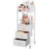 HapiRm Rolling Makeup Cart Organizer - Floor Skincare Make Up