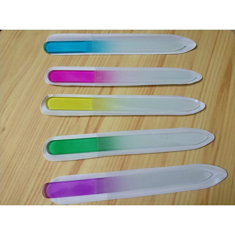 Premium Crystal Glass Nail Files Manicure Set, Professional Double Sided