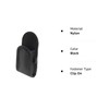 Artisan Power Black Nylon Holster for Polycom & SpectraLink Phones: