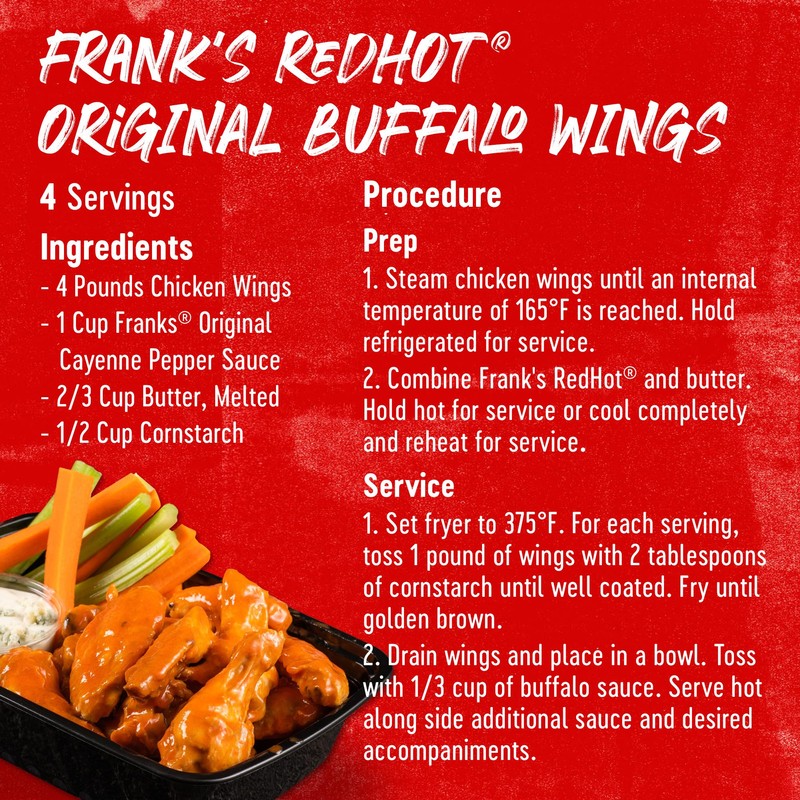 Franks RedHot Original Cayenne Pepper Hot Sauce, 1 gal -