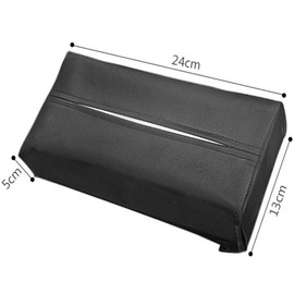 Perfectgoing Smilemall Tissue Cover Tissue Box Genuine Leather Headrest Sun Visor Armrest Tissue Case