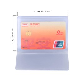 Senkary Set of 3 - Plastic Wallet Insert Credit Card Holder (20 Page 20 Slots, 10 Page 20 Slots and 10 Page 10 Slots), Translucent