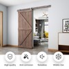 EaseLife 6 FT Top Mount Stainless Steel Sliding Barn Door