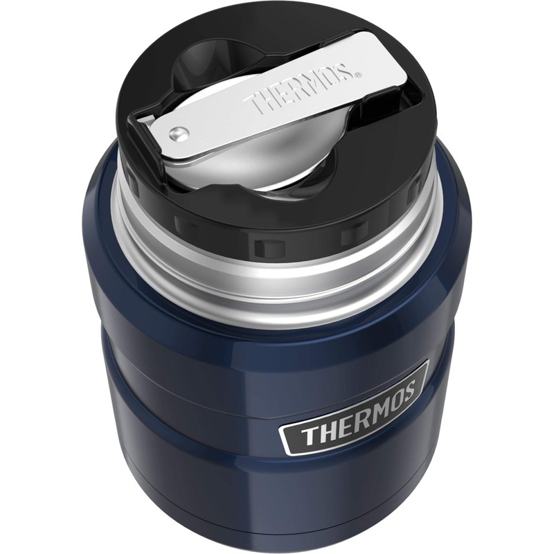 Thermos Stainless King Vacuum Insulated Food Jar, 470ml, Midnight Blue,
