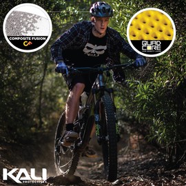 Kali Protective Pace Adult All Round Enduro, Trial and Mountian Bike Cycling Helmet with Lifetime Crash Replacement - Camo Mat Thunder S/M