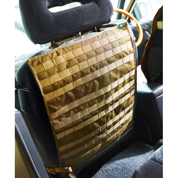 GORDON MILLER CORDURA SEATBACK ORGANIZER Seat Back Organizer Car Storage Molle System Coyote Beige 1578288