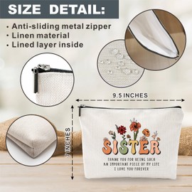 Grandma Gift, Cosmetic Bag For Grandma, Floral Make Up Bag For Grandmother, Birthday Gift For Granny Woman Female, Inspirational Gift, Thank You Gifts, Appreciation Gifts, Women Accessories - B06