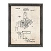 Binocular Microscope Patent Art Old Look Print in a Black
