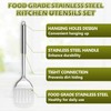 E-far Cooking Utensils Set, 10-Piece Stainless Steel Kitchen Utensils with