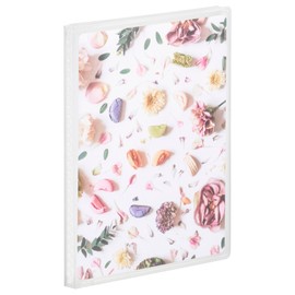 Hakuba APCPL20MCF 4977187527889 Photo Album, CP Large Size (Holds 20 Sheets), Vertical, Macaron Flower, Thin, Pocket Type, Easy to Put Pictures, Present, Collection,
