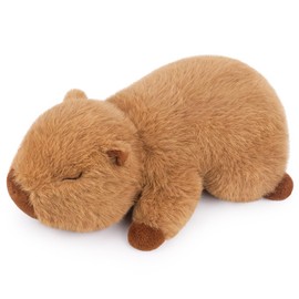Sprinqdawin Weighted Capybara Plush Stuffed Animals-0.8lb 10”Kawaii Weighted Capybara Plush Toys,Cute Plushies Capybaras Plushies Animal Hugging Plushie Pillow,Birthday&Christmas Gifts for Adults Kids