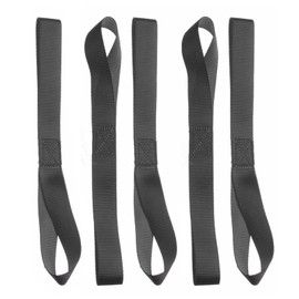 5 Stück Zurrschlaufen - Schlaufen 30 cm Doppelschlaufen Rundschlinge Halteband zur Befestigung bei Transport Motorrad, Ladungssicherung