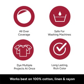 Tulip Fabric Dye Pod Stop (Red), Dye for Washing Machines