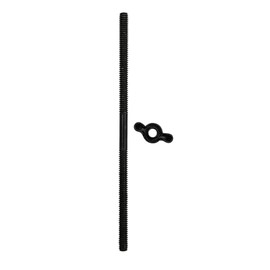 Cobra-Tek AIR CLEANER STUD AND WING NUT 1/4-20" X 4" LONG BLACK STEEL